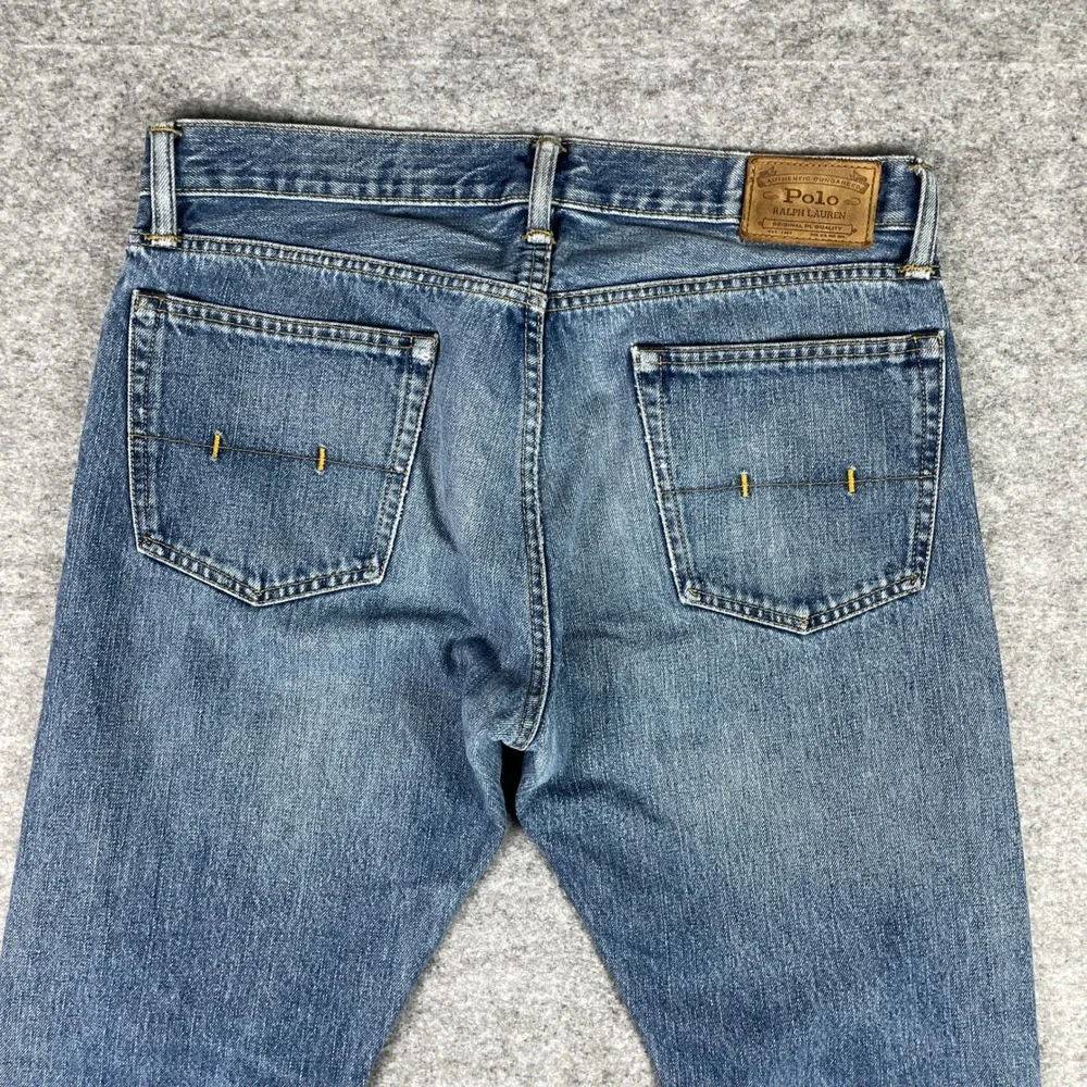 Polo Ralph Lauren Jeans Mens 33x32 Blue Authentic Dungarees Denim